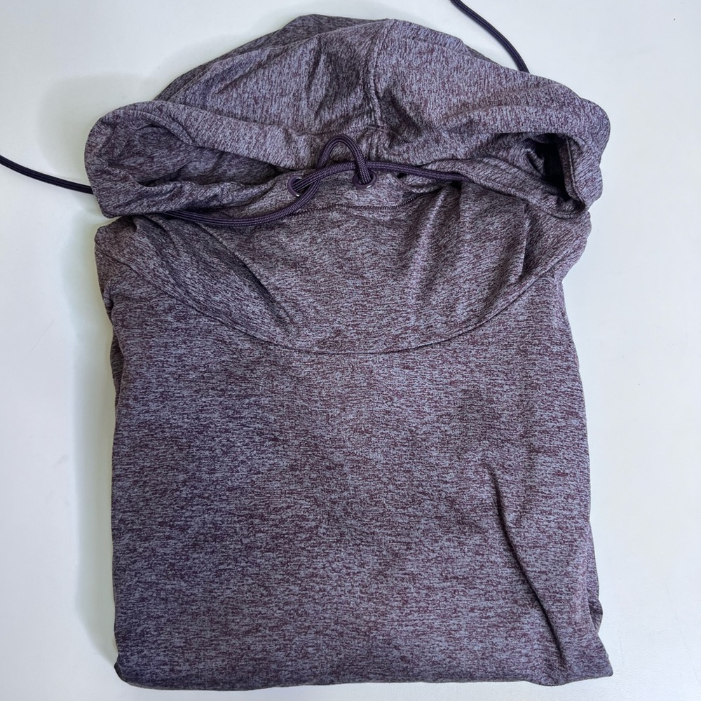 Athleta Uptempo Flora Mauve/Shale & Charcoal Hoodie Top - Picture 13 of 14